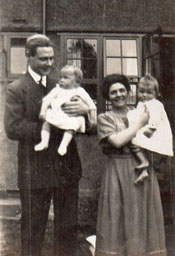 John Noppen and family outside their home at 24 Ludlow road
